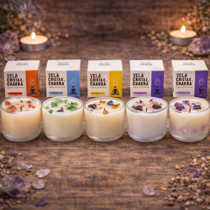 Velas de Cristal de Chakras: